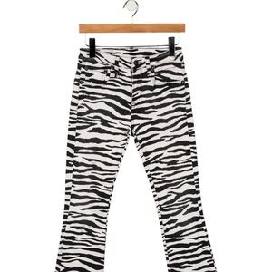 R13 Black and White kick Flare Zebra Jeans size 29